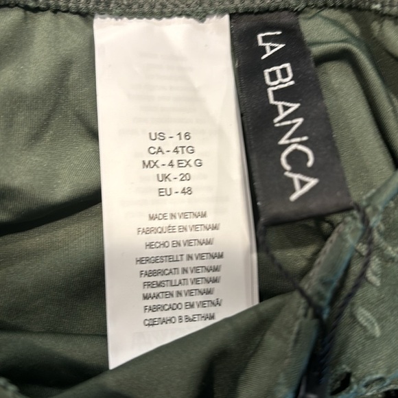 La Blanca Women’s Hipster Swimsuit Bottom, Olive//Saltwater Sands, 16 - Picture 6 of 6